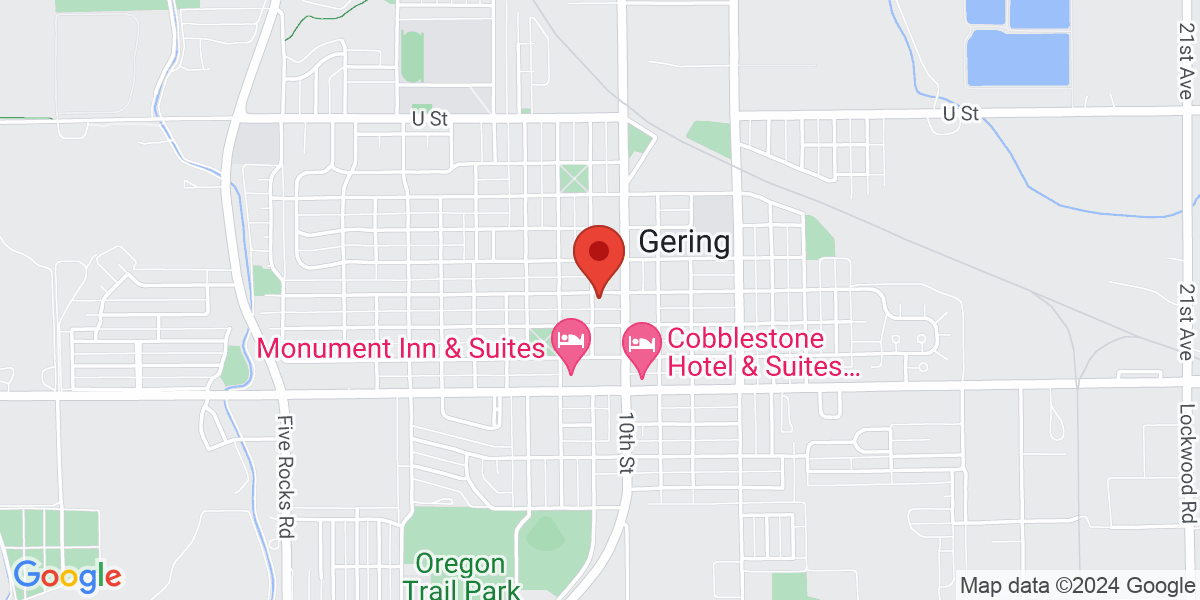 Map of Gering Public Library